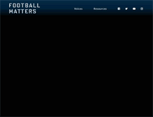 Tablet Screenshot of footballmatters.com